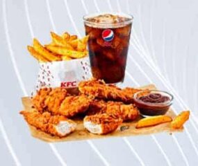 kfc 4pc boneless meal with drink