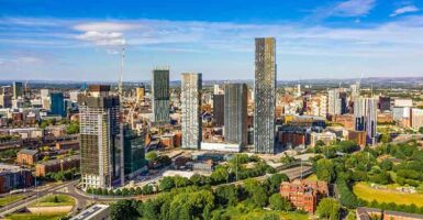 Manchester city skyline