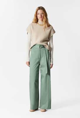 green & Other Stories Belted Wide-Leg trousers