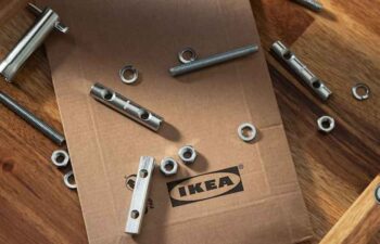 free ikea spare parts on a brown envelope