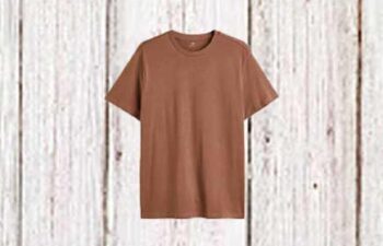 h&m tan t-shirt