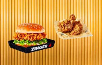 zinger hot wings meal