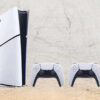 ps5 slim with two dualsense controllers