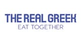 the real greek logo blue