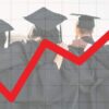 increasing graph with graduates