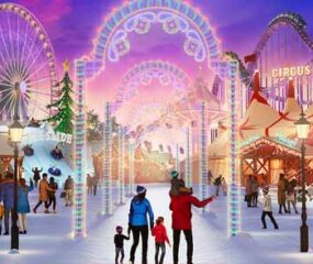 hyde park winter wonderland illustration